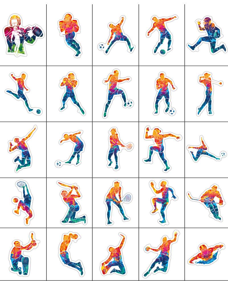 Autocollants d'art sportif