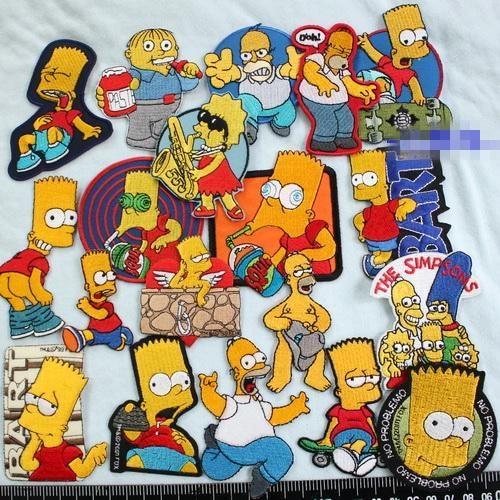 Lot de 25 patchs Les Simpson