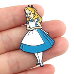 Broche en émail Alice au pays des merveilles