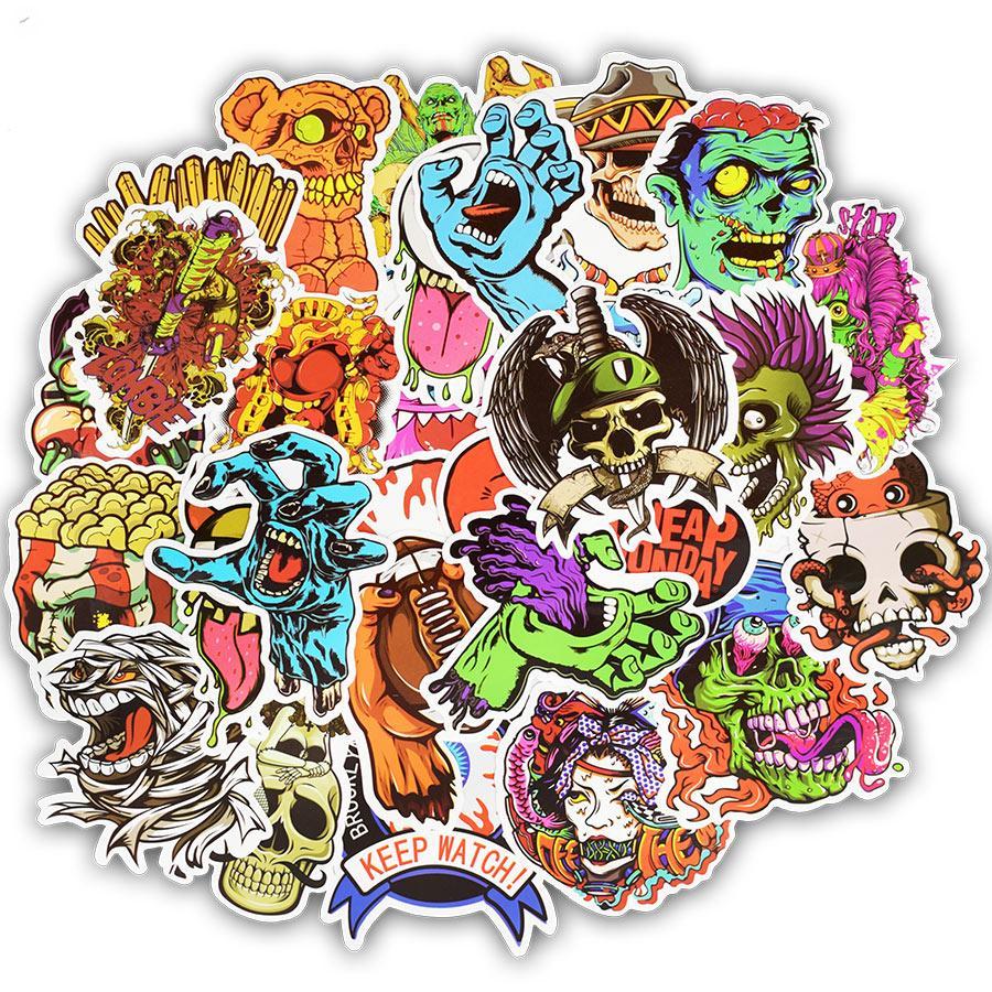 Autocollants de la série Terror Skull