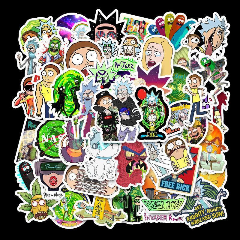 Autocollants Rick et Morty