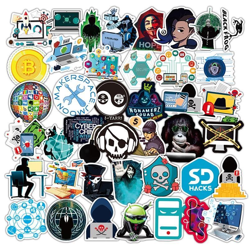 Autocollants graffitis Hackers