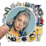 4 nouveaux autocollants Billie Eilish de style différent