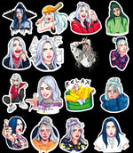 4 nouveaux autocollants Billie Eilish de style différent