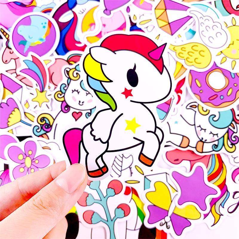 Autocollants lumineux licorne