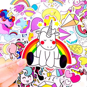Autocollants lumineux licorne