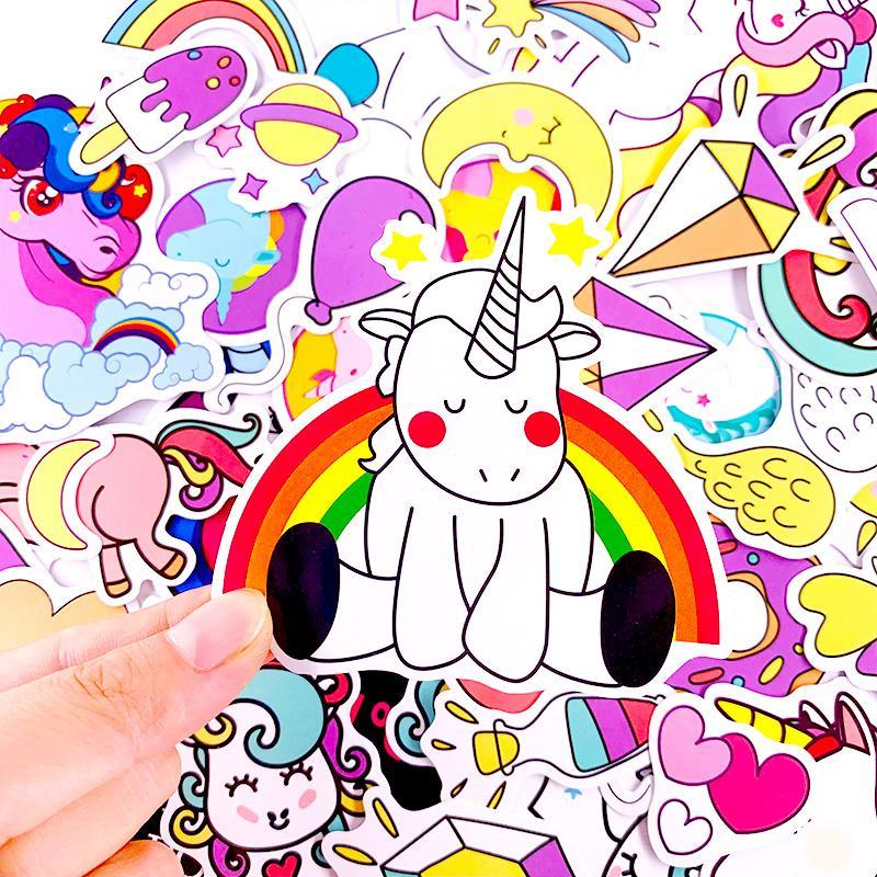 Autocollants lumineux licorne