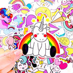 Autocollants lumineux licorne