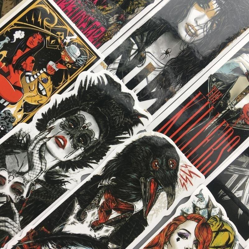 Autocollants rétro gothiques