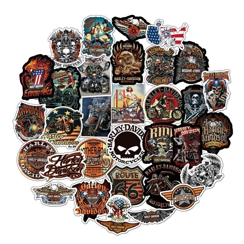 Autocollants Harley Davidson Sexy Girls