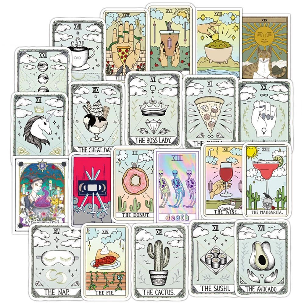 Autocollants de divination de cartes de tarot