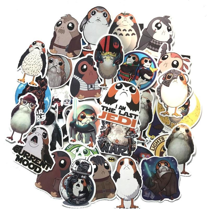 Autocollants Porg Bird de Star Wars