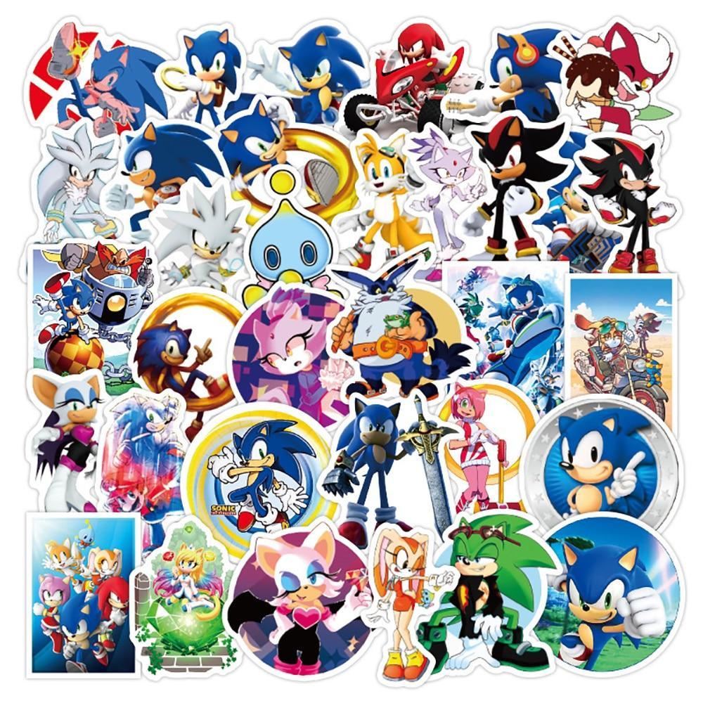 Autocollants Sonic Anime