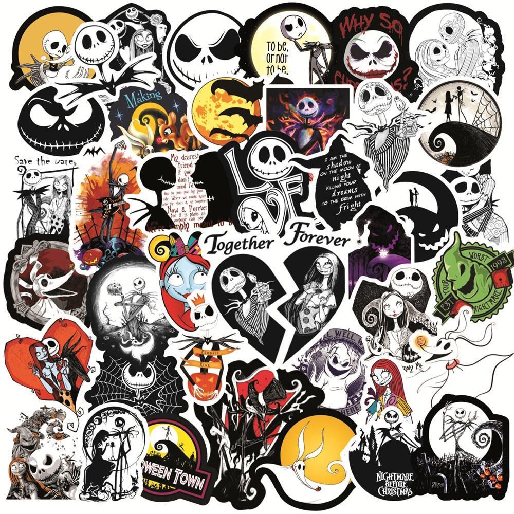 Autocollants d'Halloween Jack Skellington