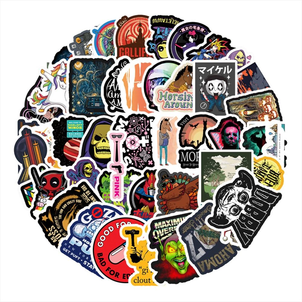 Autocollants rétro Skull Hell