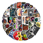 Autocollants rétro Skull Hell