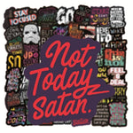 Autocollants colorés et inspirants avec des lettres anglaises