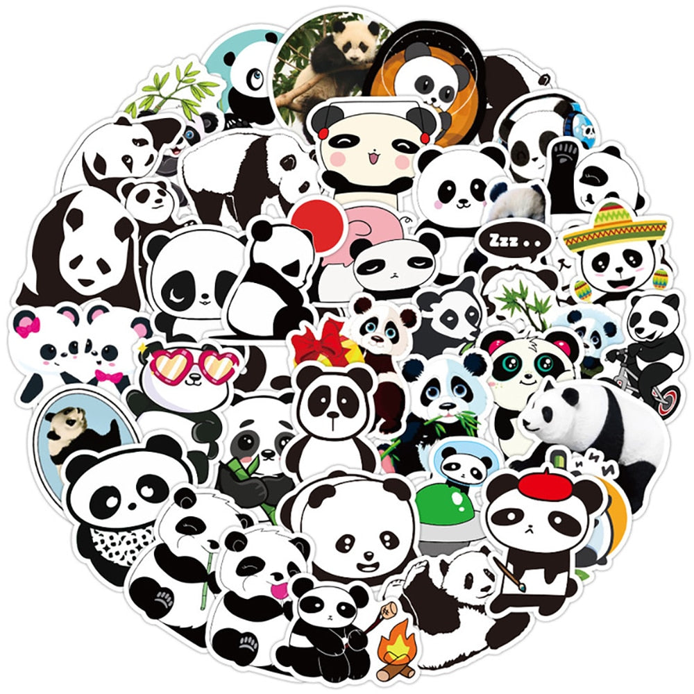 Autocollants mignons de panda