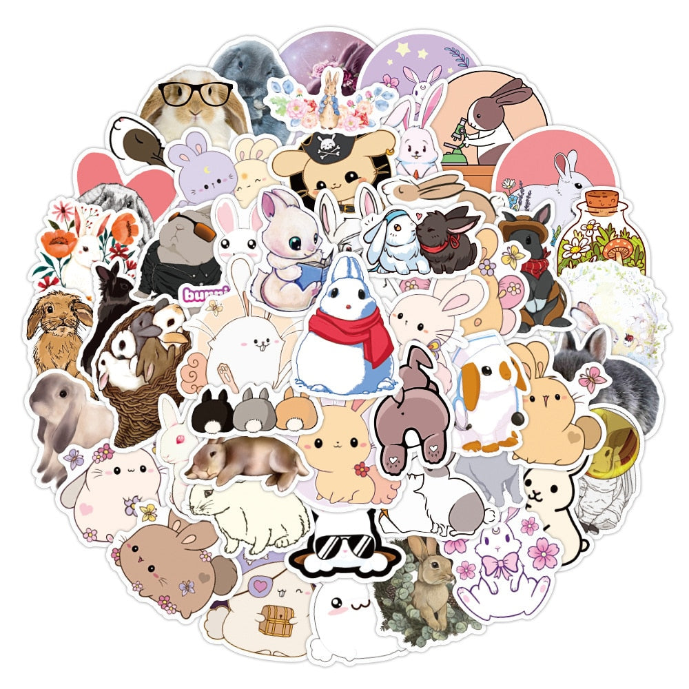 Autocollants lapin