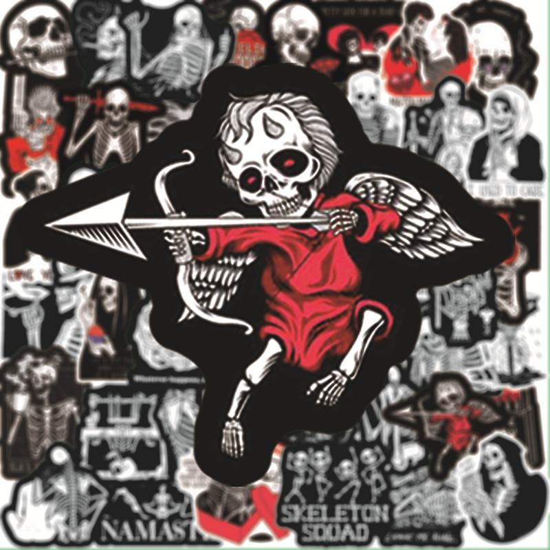 Autocollants Skull Love Demon