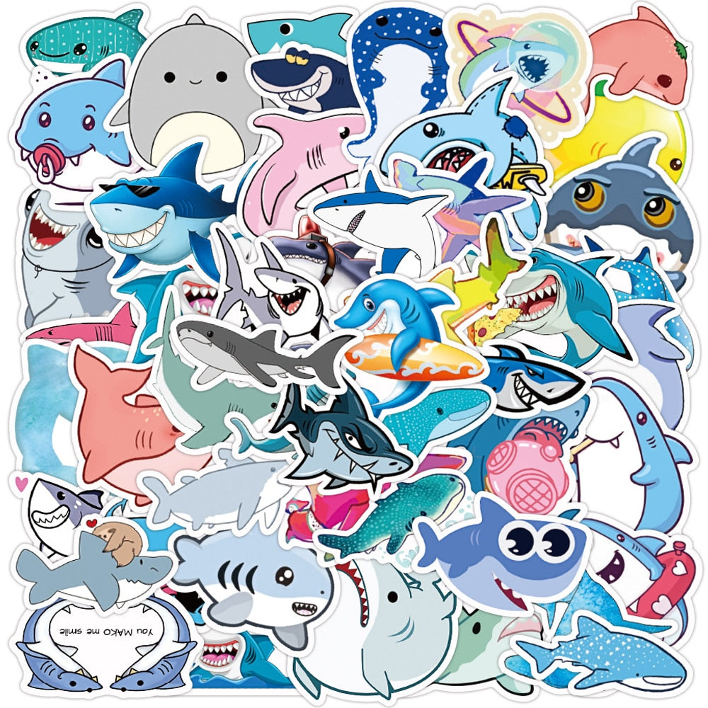 Autocollants bébé requin