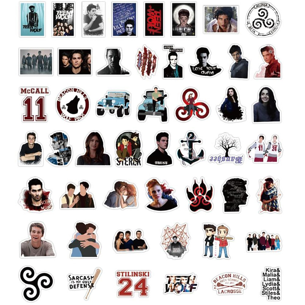Teen Wolf Classic TV Show Stickers