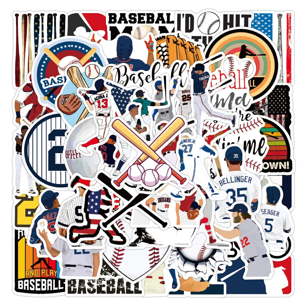 Autocollants de sport cool de baseball