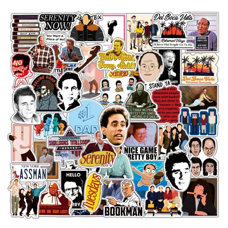 Autocollants de la série télévisée Les Chroniques de Seinfeld