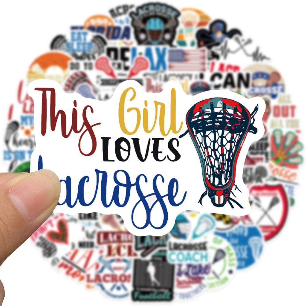 Lacrosse Sports Stickers