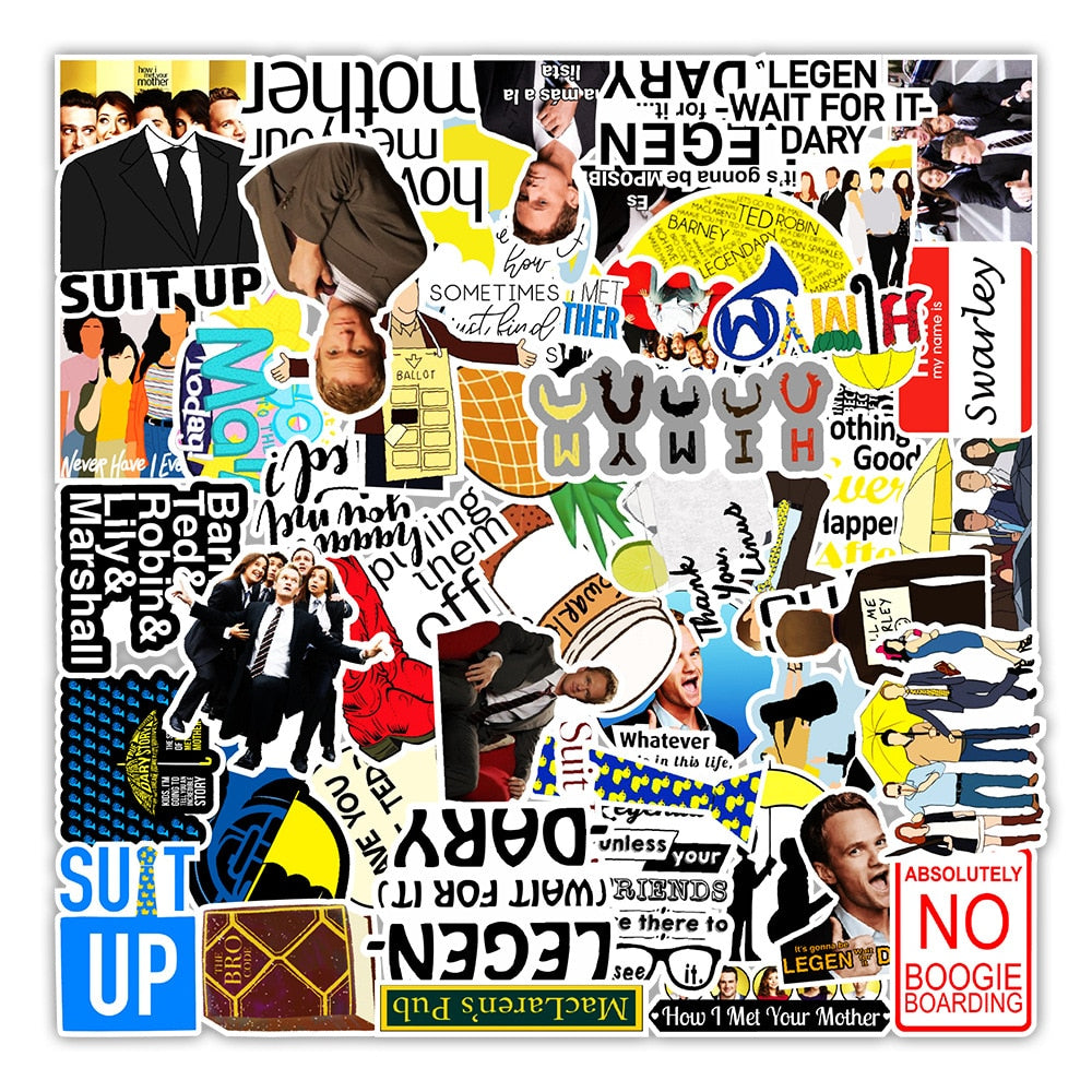 Autocollants Comment j'ai rencontré votre mère