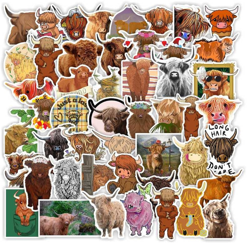 Autocollants animaux yak