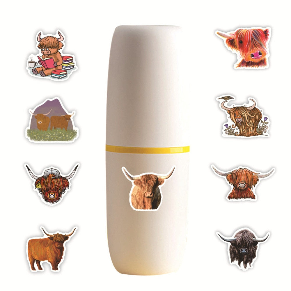 Autocollants animaux yak