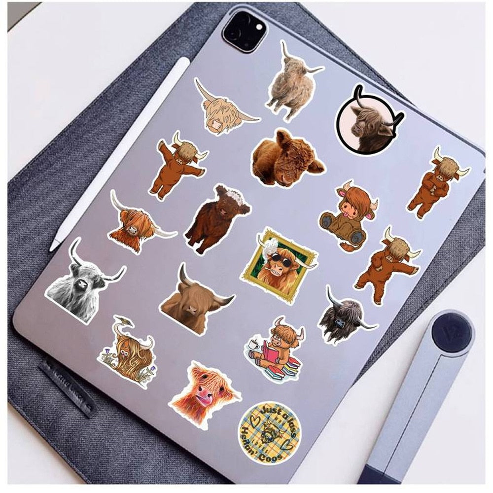 Autocollants animaux yak