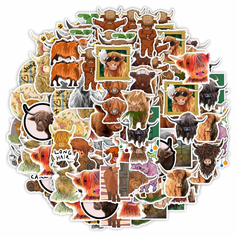 Autocollants animaux yak