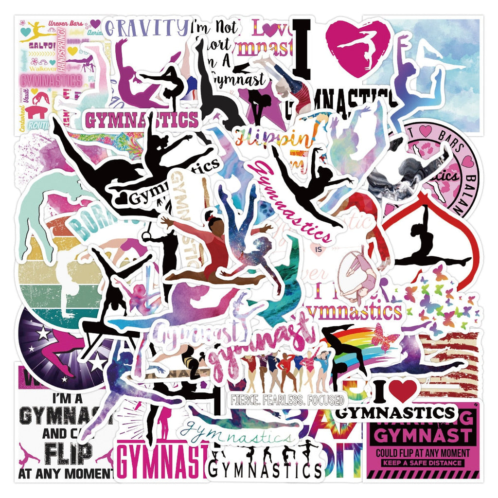 Autocollants de gymnastique sportive