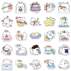 Baby White Squirrel Stickers