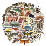 Autocollants fossiles de créatures anciennes