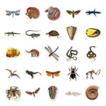 Autocollants fossiles de créatures anciennes