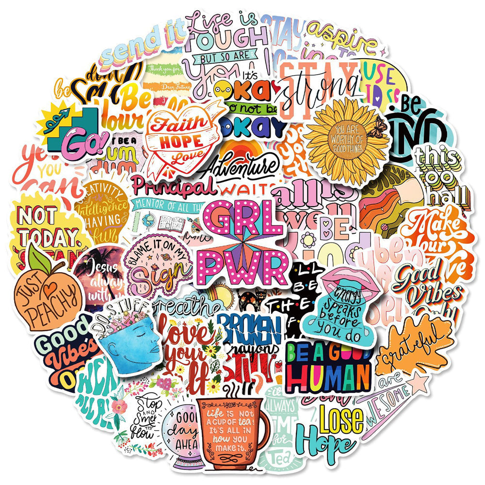 Autocollants de mots de motivation