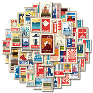 Autocollants de monuments mondiaux