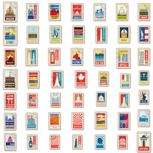 Autocollants de monuments mondiaux