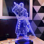 Roronoa Zoro Figure Led Night Light